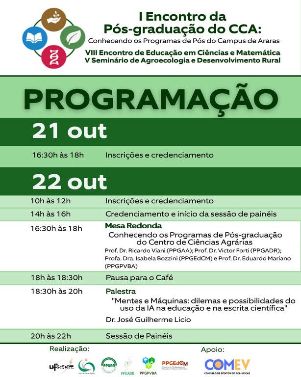 I Encontro da Pós-Graduação